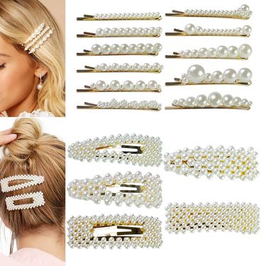Hot Selling Accessories Pearl Pan Bb Broken Hair Fish Thread, Hand Woven One Line Clip Bangs Edge Clip_voghion.com