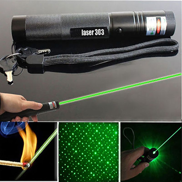 Starry Head 303 Green Adjustable Focus 532nm Lazer Beam Laser Pointer Pen Set_voghion.com