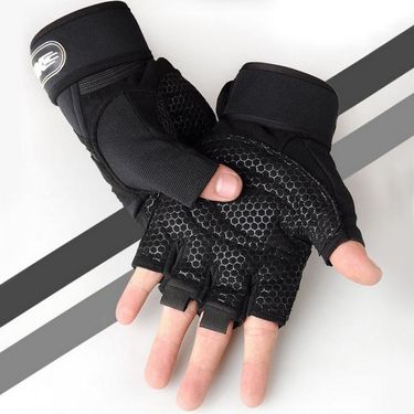 Gym Fitness Schwergewicht Trainingshandschuhe Männer Frauen Bodybuilding Halbfinger Rutschfeste Handschuhe Handgelenkstütze Gewichtheben Sport_voghion.com