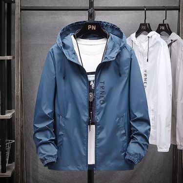 Men's Clothing Lightweight Sun Protection Hoodie Jacket UPF 50+ UV Blocking Breathable Quick-Dry For Outdoor Sports Summer Wear (White, Gray, Blue)_voghion.com