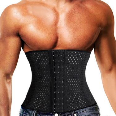 Mens Corset Abdomen Reducer Body Shaper Fiess Trimmer Belt Waist Trainer Belly Slimming Shapewear_voghion.com