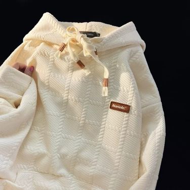 Women's Clothing niche vintage hooded sweatshirt for women simple and versatile high end couple long sleeves ins trendy brand_voghion.com