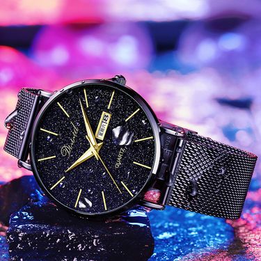 DiZi Starry Sky Watch For Boys, Teenagers, Students, Trendy Waterproof, Luminous Ultra Thin Mechanical, Internet Famous Men's Watch_voghion.com