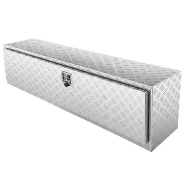 Underbody Truck Box, 60'×17'×18' Pickup Storage Box, Heavy Duty Aluminum Diamond Plate Tool Box With Lock And Keys, Waterproof Trailer Storage Box_voghion.com