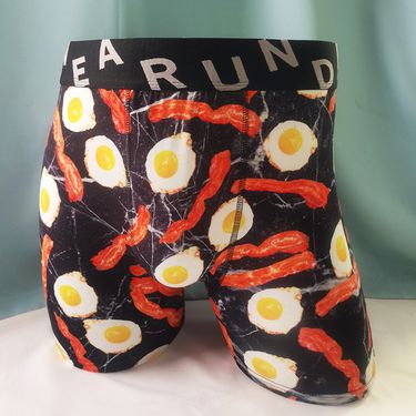 2025d Plus Size European Men's Boxer Briefs Mid-Length Sports Style Personality Print Quick-Dry Underwear_voghion.com