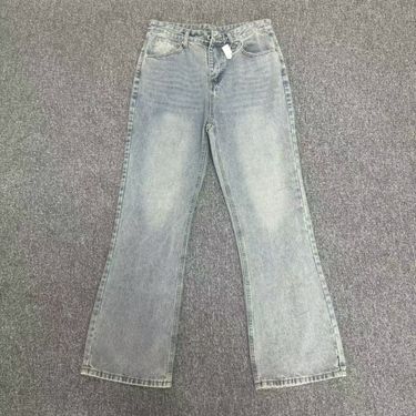 Men's Clothing Paris Bootcut Retro Ice Blue Jeans Straight Flared Pants Cleanfit Pants Men's Trendy Brand_voghion.com