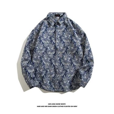 Men's clothing Independent station shirt women's loose long-sleeved black and white shirt men's tops large black and white checkered jacket thin_mkmklike.com