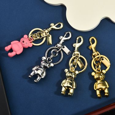 Car Keychain High-End Bag Accessories Colorful Bear Cherry Clover Butterfly Backpack Decorations_voghion.com