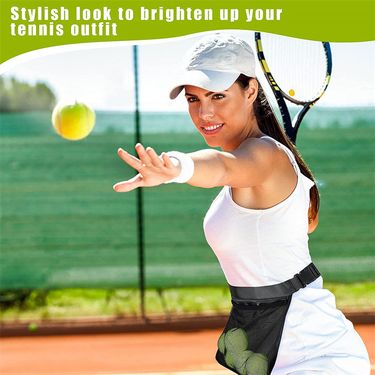 Tennis ball bag, table tennis, golf ball portable storage bag, serve learning training ball waist bag_voghion.com