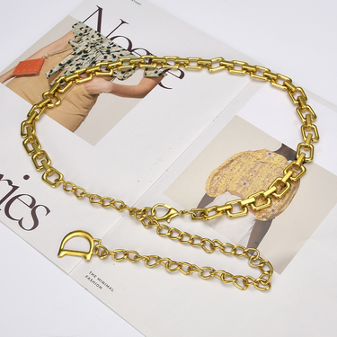 Small Fragrant Style High End Dress Belt Women's Decoration 2024 New Fashion Metal Waist Chain Accessories Design Sense_voghion.com