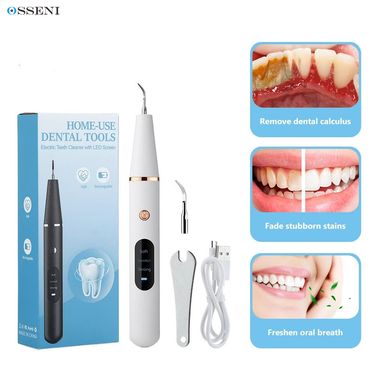 Electric Dental Scaler Ultrasonic Irrigator Calculus Oral Tartar Remover Tooth Stain Cleaner LED Teeth Whitening Cleaning Tools_voghion.com