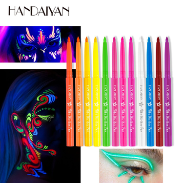 UV fluorescent gel pencil handaiyan color eye shadow eyeliner waterproof and non dizzy makeup beauty_voghion.com