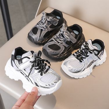 XUANMU Children's Sports Shoes New Mesh Breathable Boys Girls Sneakers Anti Slip Fashion Kids Outdoor Lightweight Running Shoes B0048_voghion.com