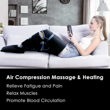 360° Foot Air Pressure Leg Promotes Blood Circulation Body Muscle Relaxation Power Legs Massager hine_voghion.com