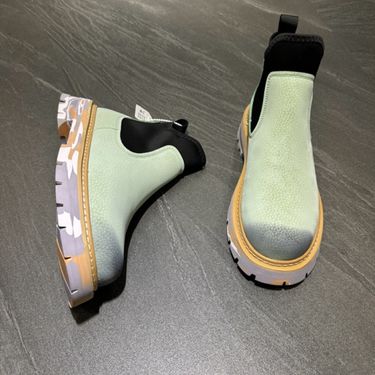 Winter New 2024 Height-Increasing Martin Boots Slip-On Lazy Shoes Fashion Casual Versatile Polished Fleece-Lined Style_voghion.com