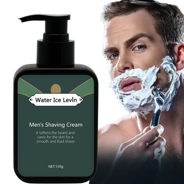 Water Ice Levin Men's R Softening Shaving Cream 150g Essential for Going Out_voghion.com