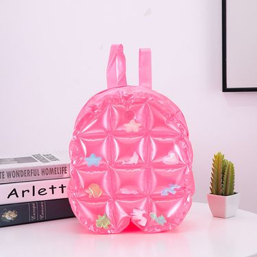 New Inflatable Load Reduction Backpack PVC Inflatable Bag Children's Primary School Schoolbag Jelly Color Cartoon Backpack_voghion.com