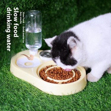New Hot Selling Pet Cats, Dogs, And Dogs Food For Puppies Slow Food, Anti Choking Eating, Drinking Water Dispenser, Cat_voghion.com