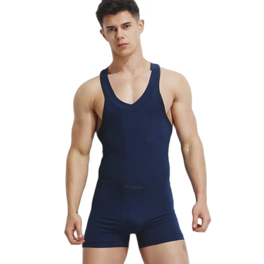 Sexy Leotard Undershirt Men Sport GYM Hot bodysuit body stocking sexy wresting Undershirts shaper men club jumpsuit_voghion.com