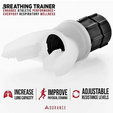 Lung & Fitness Trainer diving silicone mouthpiece ergonomic respirator RMT training_voghion.com