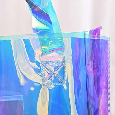 Colorful PVC Ins Companion Handheld Gift Laser Jelly Bag_voghion.com