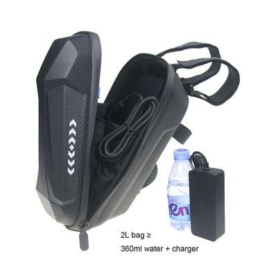 Scooter 2L Charger Storage Bag Car First Bag Folding Bicycle Handlebar Bag Balance Car EVA Hard Shell Front Bag_voghion.com