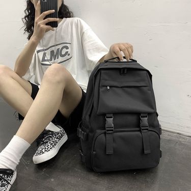 Workwear high-capacity for women Korean version high school Harajuku ulzzang college student versatile men's backpack_viptrois.com