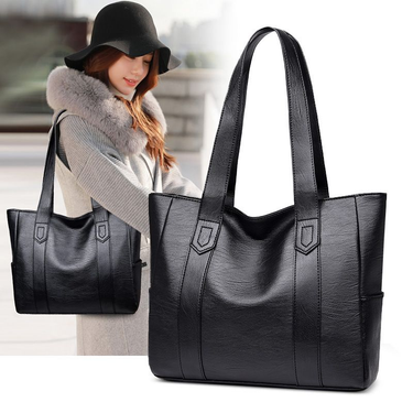 Women PU Leather Handbags Fashion Big Capacity Tote Bags Retro Designer Double Strap Shoulder Bag Female Shopper Sac_voghion.com
