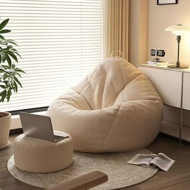 NetEase Selected Lazy Reclining And Sleeping Single Bean Bag Sofa Children's Balcony Lying Japanese Simple Recliner_voghion.com