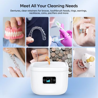 Ultrasonic cleaning machine, contact tooth set, denture holder, glasses, watch, small ultrasonic cleaner_voghion.com