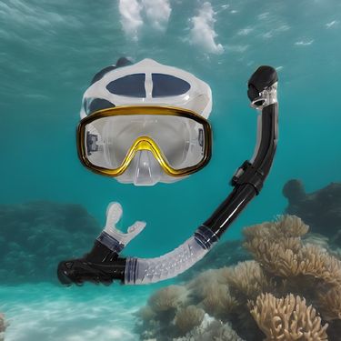Oil spray big frame diving kit Snorkeling mirror Full dry adult swim mask Snorkeling Sambo scuba respirator_viptrois.com