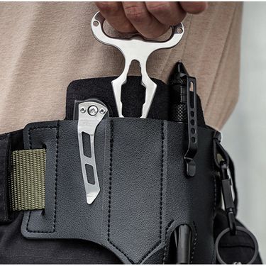 Leather Tactical Tools, Leather Cases, Waist Bags, Wearing Belts, Outdoor EDC Storage, Camping Equipment, Wilderness_voghion.com