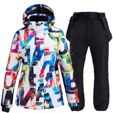 Winter Outdoor Ski Suit For Women, Warm Snowboard Snow Skiing Jacket And Pants Set_voghion.com
