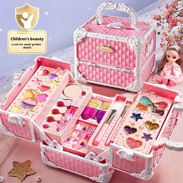 New Cosmetics Suitcase Toy Children's Girls Little Princess Makeup Box Set Birthday Gift_voghion.com