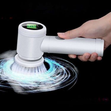 【 4836 People's Collection 】 Handheld Electric Cleaning Multifunctional Non Greasy Dishwashing Pot Brush, Divine Tool_voghion.com