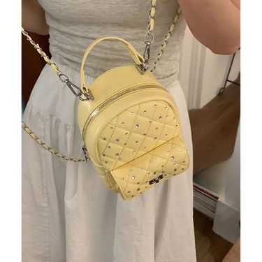 women's Shoulder Bag 2025 Spring Summer New Fashion Quilted Chain Bag Multi-function Travel Small Backpack Leisure Hundred And One_voghion.com
