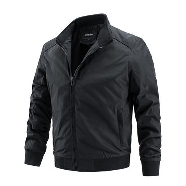 Îmbrăcăminte bărbătească Jachetă subțire Jachetă de primăvară și toamnă Dimensiune mare pentru bărbați, în stil casual_voghion.com