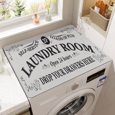 Household Merchandises Washing Machine Dustproof Pad Dryer Top Absorbent Sunscreen Pad Household Refrigerator Top Dust Cover_voghion.com
