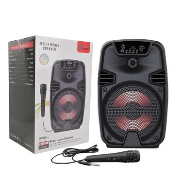 ZQS6146 Plug-in Card, Colorful Microphone Speaker, Outdoor Square Dance, Large Volume Bluetooth Interconnection, Large Stereo_voghion.com