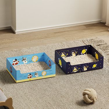 Disposable Business Trips, Spring Outings, Portable For Boarding, Travel, Thickened Foldable Cat Litter Box_voghion.com