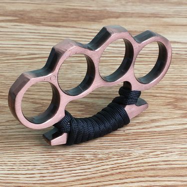 Thickened Four-Finger Buckle Self-Defense Iron Fist Reinforced Zinc Alloy Finger Tiger Combat Window Breaking Emergency_voghion.com