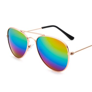 Fashionable and 3025 Pilot Toad Mirror Colorful Reflective Children's Man Woman Sunglasses_voghion.com