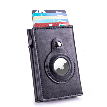 Bycobecy New Airtag Wallet For Men Carbon Fiber Fashion ID Credit Card Holder Case Rfid Slim Airtag Slide Wallet_voghion.com