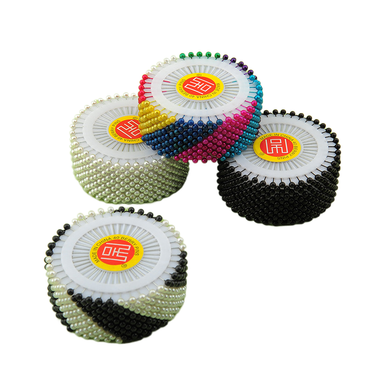 5 Discs/Pack Bead Needles Positioning Pearls Large Head Pins Garment Tailoring Colourful Needles_voghion.com