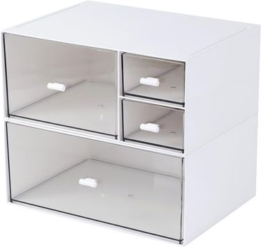 4-Drawer Makeup Desk - Cosmetic Organizer | Nail Polish/Jewelry/Brushes | EU_voghion.com