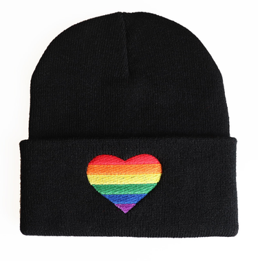 New gay and lesbian colorful love embroidery knitted hat Pullover Hat Wool Hat hip hop hat_voghion.com