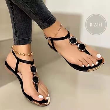Women's Shoes Summer Fashion Leisure Beach Clip Toe Low Heel Large Size 40 43 Sandals_voghion.com