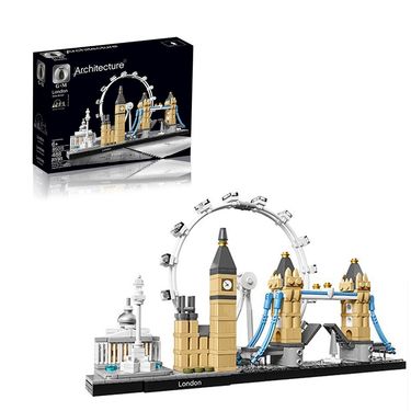 London Architecture Skyline Building Set With Tower Bridge Detailed Model With Booklet Collectible_voghion.com