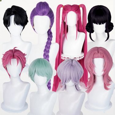 Skpop Witchers Wig, Mira, Zoe, Rumi, Babe Cosplay Wig, Demon Hunter_voghion.com