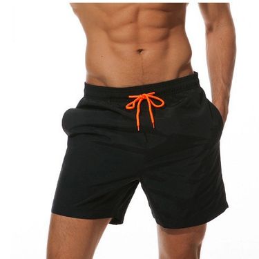 Men's beach pants, men's quarter shorts, breathable lotus leaf style splash proof sports casual pants_voghion.com